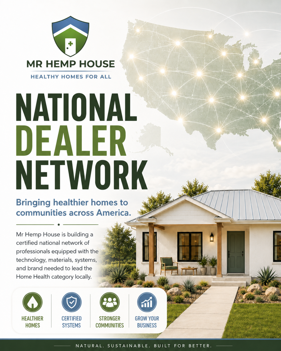 Mr Hemp House National Dealer Network — bringing healthier homes to communities across America