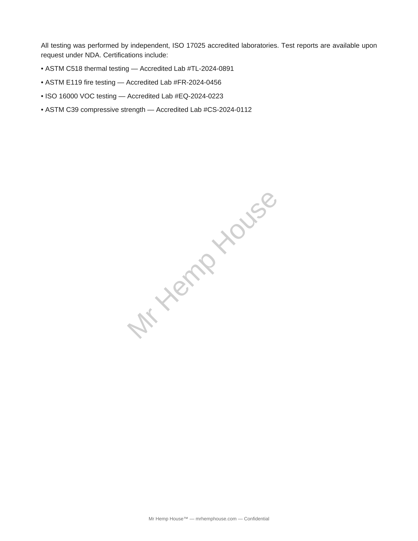 GaiaCrete® Technical Specifications & Lab Test Results page 5
